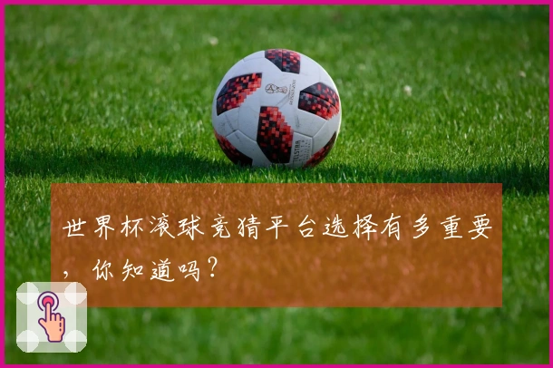 世界杯滚球竞猜平台选择有多重要，你知道吗？